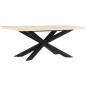 vidaXL Esstisch 180 x 90 x 76 cm Massives Gebleichtes Mangoholz vidaXL Esstisch 180 x 90 x 76 cm Massives Gebleichtes Mangoholz