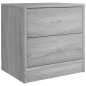 vidaXL Nachttisch Grau Sonoma 40x30x40 cm Holzwerkstoff vidaXL Nachttisch Grau Sonoma 40x30x40 cm Holzwerkstoff