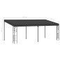 vidaXL Wand-Pavillon 6x3x,5 m Anthrazit vidaXL Wand-Pavillon 6x3x,5 m Anthrazit