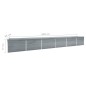 vidaXL Garten-Hochbeet Verzinkter Stahl 600x80x77 cm Grau vidaXL Garten-Hochbeet Verzinkter Stahl 600x80x77 cm Grau