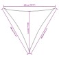vidaXL Sonnensegel Oxford-Gewebe Dreieckig 4x4x4 m Blau vidaXL Sonnensegel Oxford-Gewebe Dreieckig 4x4x4 m Blau
