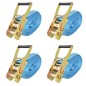 vidaXL Ratschen-Spanngurte 4 Stk. 4 Tonnen 8m×50mm Blau vidaXL Ratschen-Spanngurte 4 Stk. 4 Tonnen 8m×50mm Blau