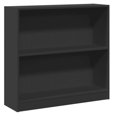 vidaXL Bücherregal Schwarz 80x24x75 cm Holzwerkstoff