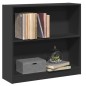vidaXL Bücherregal Schwarz 80x24x75 cm Holzwerkstoff vidaXL Bücherregal Schwarz 80x24x75 cm Holzwerkstoff