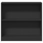 vidaXL Bücherregal Schwarz 80x24x75 cm Holzwerkstoff vidaXL Bücherregal Schwarz 80x24x75 cm Holzwerkstoff