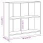 vidaXL Bücherregal Schwarz 80x24x75 cm Holzwerkstoff vidaXL Bücherregal Schwarz 80x24x75 cm Holzwerkstoff