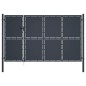 vidaXL Gartentor Stahl 350 x 150 cm Anthrazit vidaXL Gartentor Stahl 350 x 150 cm Anthrazit
