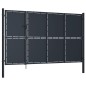 vidaXL Gartentor Stahl 350 x 150 cm Anthrazit vidaXL Gartentor Stahl 350 x 150 cm Anthrazit