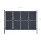 vidaXL Gartentor Stahl 350 x 150 cm Anthrazit vidaXL Gartentor Stahl 350 x 150 cm Anthrazit
