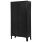 vidaXL Bücherregal Industrie-Stil Schwarz 90x40x180 cm Stahl vidaXL Bücherregal Industrie-Stil Schwarz 90x40x180 cm Stahl
