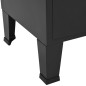 vidaXL Bücherregal Industrie-Stil Schwarz 90x40x180 cm Stahl vidaXL Bücherregal Industrie-Stil Schwarz 90x40x180 cm Stahl