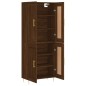 Highboard Braun Eichen-Optik 69,5x34x180 cm Holzwerkstoff Highboard Braun Eichen-Optik 69,5x34x180 cm Holzwerkstoff