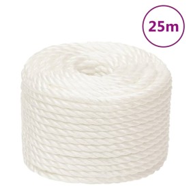 vidaXL Arbeitsseil Weiß 16 mm 25 m Polypropylen