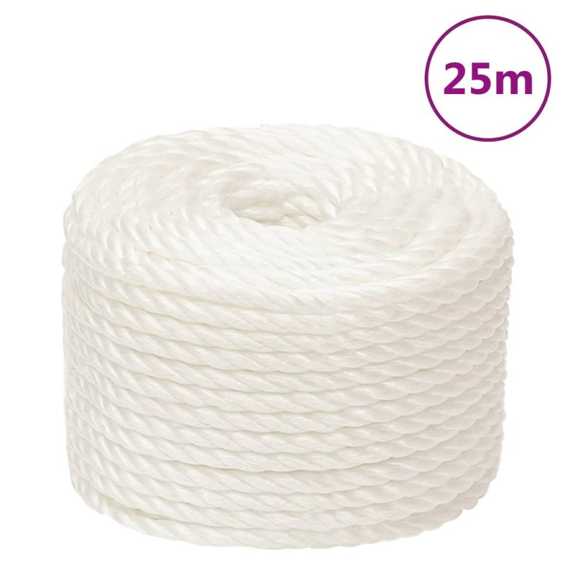 vidaXL Arbeitsseil Weiß 16 mm 25 m Polypropylen vidaXL Arbeitsseil Weiß 16 mm 25 m Polypropylen