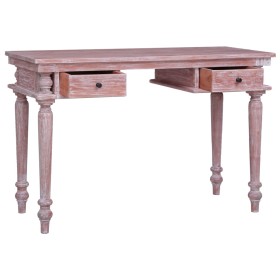 vidaXL Schreibtisch 115x50x78 cm Massivholz Mahagoni