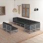 vidaXL 8-tlg. Garten-Lounge-Set mit Kissen Massivholz Kiefer vidaXL 8-tlg. Garten-Lounge-Set mit Kissen Massivholz Kiefer