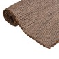 vidaXL Outdoor-Teppich Flachgewebe 100x200 cm Braun vidaXL Outdoor-Teppich Flachgewebe 100x200 cm Braun