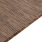 vidaXL Outdoor-Teppich Flachgewebe 100x200 cm Braun vidaXL Outdoor-Teppich Flachgewebe 100x200 cm Braun