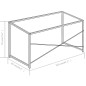 vidaXL Computertisch Weiß und Eiche 120x60x70 cm vidaXL Computertisch Weiß und Eiche 120x60x70 cm