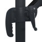 vidaXL Ampelschirm mit LED-Leuchten und Alu-Mast 400x300 cm Schwarz vidaXL Ampelschirm mit LED-Leuchten und Alu-Mast 400x300 cm Schwarz