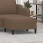 vidaXL Fußhocker Braun 70x55x41 cm Stoff vidaXL Fußhocker Braun 70x55x41 cm Stoff