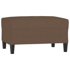 vidaXL Fußhocker Braun 70x55x41 cm Stoff