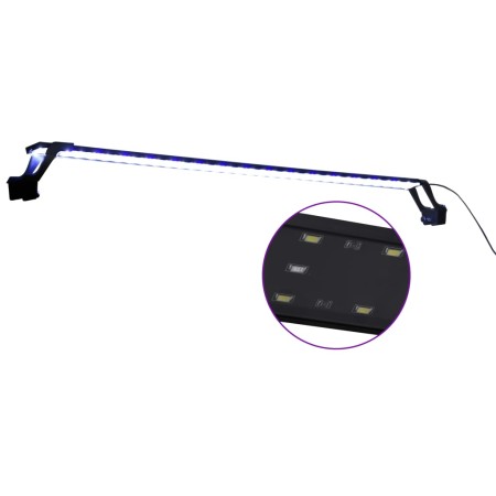 vidaXL LED-Aquariumleuchte mit Klemmen 115-130 cm Blau und Weiß 