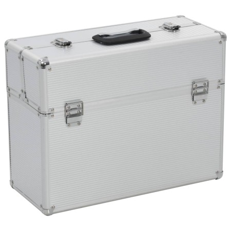 vidaXL Werkzeugkasten 47 x 36 x 20 cm Silbern Aluminium 
