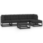 6-tlg. Garten-Lounge-Set mit Kissen Kiefer Massivholz 6-tlg. Garten-Lounge-Set mit Kissen Kiefer Massivholz