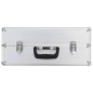 vidaXL Werkzeugkasten 47 x 36 x 20 cm Silbern Aluminium vidaXL Werkzeugkasten 47 x 36 x 20 cm Silbern Aluminium