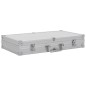 vidaXL Waffenkoffer Aluminium ABS Silbern vidaXL Waffenkoffer Aluminium ABS Silbern