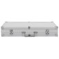 vidaXL Waffenkoffer Aluminium ABS Silbern vidaXL Waffenkoffer Aluminium ABS Silbern