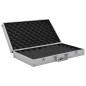 vidaXL Waffenkoffer Aluminium ABS Silbern vidaXL Waffenkoffer Aluminium ABS Silbern