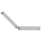 vidaXL Waffenkoffer Aluminium ABS Silbern vidaXL Waffenkoffer Aluminium ABS Silbern