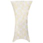 vidaXL 2 Stück Stretch-Tischdecken Weiß mit goldenem Druck 70 cm vidaXL 2 Stück Stretch-Tischdecken Weiß mit goldenem Druck 70 cm