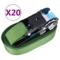vidaXL Ratschen-Spanngurte 20 Stk. 800 daN 6 m Grün vidaXL Ratschen-Spanngurte 20 Stk. 800 daN 6 m Grün