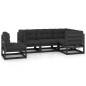 5-tlg. Garten-Lounge-Set mit Kissen Massivholz Kiefer 5-tlg. Garten-Lounge-Set mit Kissen Massivholz Kiefer