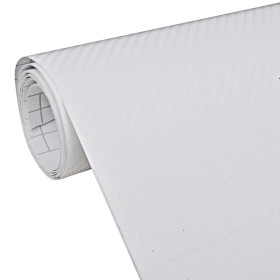 vidaXL Autofolie 3D Weiß 100x150 cm