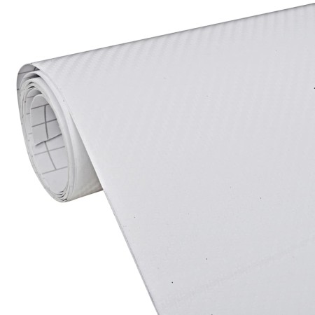 vidaXL Autofolie 3D Weiß 100x150 cm