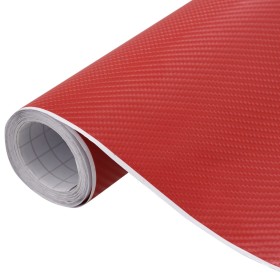 vidaXL Autofolie 4D Rot 100x150 cm