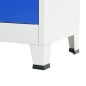 vidaXL Büroschrank Metall 90x40x180 cm Grau und Blau vidaXL Büroschrank Metall 90x40x180 cm Grau und Blau