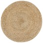vidaXL Handgefertigter Sitzpuff Grau 40 x 45 cm Jute vidaXL Handgefertigter Sitzpuff Grau 40 x 45 cm Jute