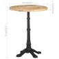 vidaXL Bistrotisch Ø60x76 cm Raues Mangoholz vidaXL Bistrotisch Ø60x76 cm Raues Mangoholz