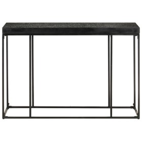 vidaXL Konsolentisch Schwarz 110x35x76 cm Massivholz Akazie und Mango 