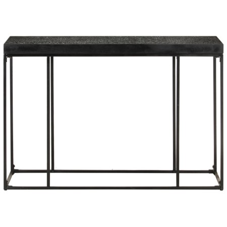 vidaXL Konsolentisch Schwarz 110x35x76 cm Massivholz Akazie und Mango 