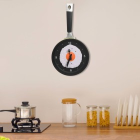 vidaXL Wanduhr mit Spiegelei-Pfannen-Design 18,8 cm 