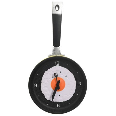 vidaXL Wanduhr mit Spiegelei-Pfannen-Design 18,8 cm 