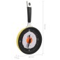 vidaXL Wanduhr mit Spiegelei-Pfannen-Design 18,8 cm vidaXL Wanduhr mit Spiegelei-Pfannen-Design 18,8 cm