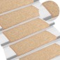 vidaXL Stufenmatten Selbstklebend 15 Stk. Hellbraun 65x21x4 cm vidaXL Stufenmatten Selbstklebend 15 Stk. Hellbraun 65x21x4 cm