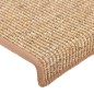 vidaXL Stufenmatten Selbstklebend 15 Stk. Hellbraun 65x21x4 cm vidaXL Stufenmatten Selbstklebend 15 Stk. Hellbraun 65x21x4 cm
